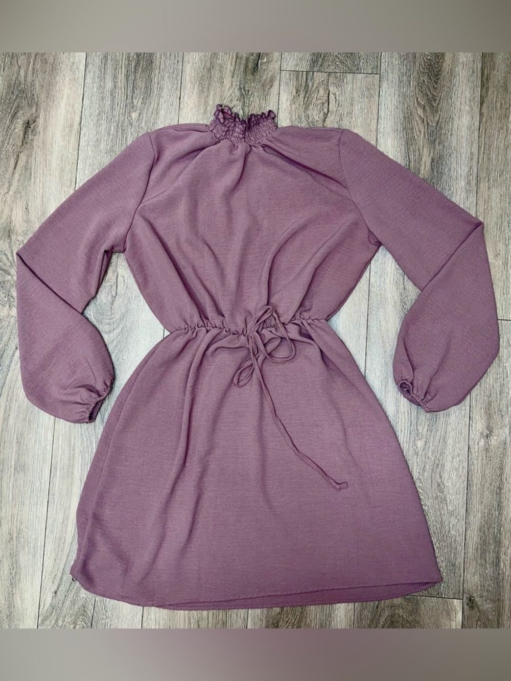 Urban Rose Purple Mock High Neck Dress Mauve Purple Women Size Small